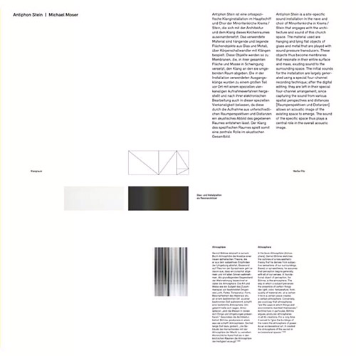 Moser, Michael: Antiphon Stein [2 Vinyl LPs] (Edition Rz)