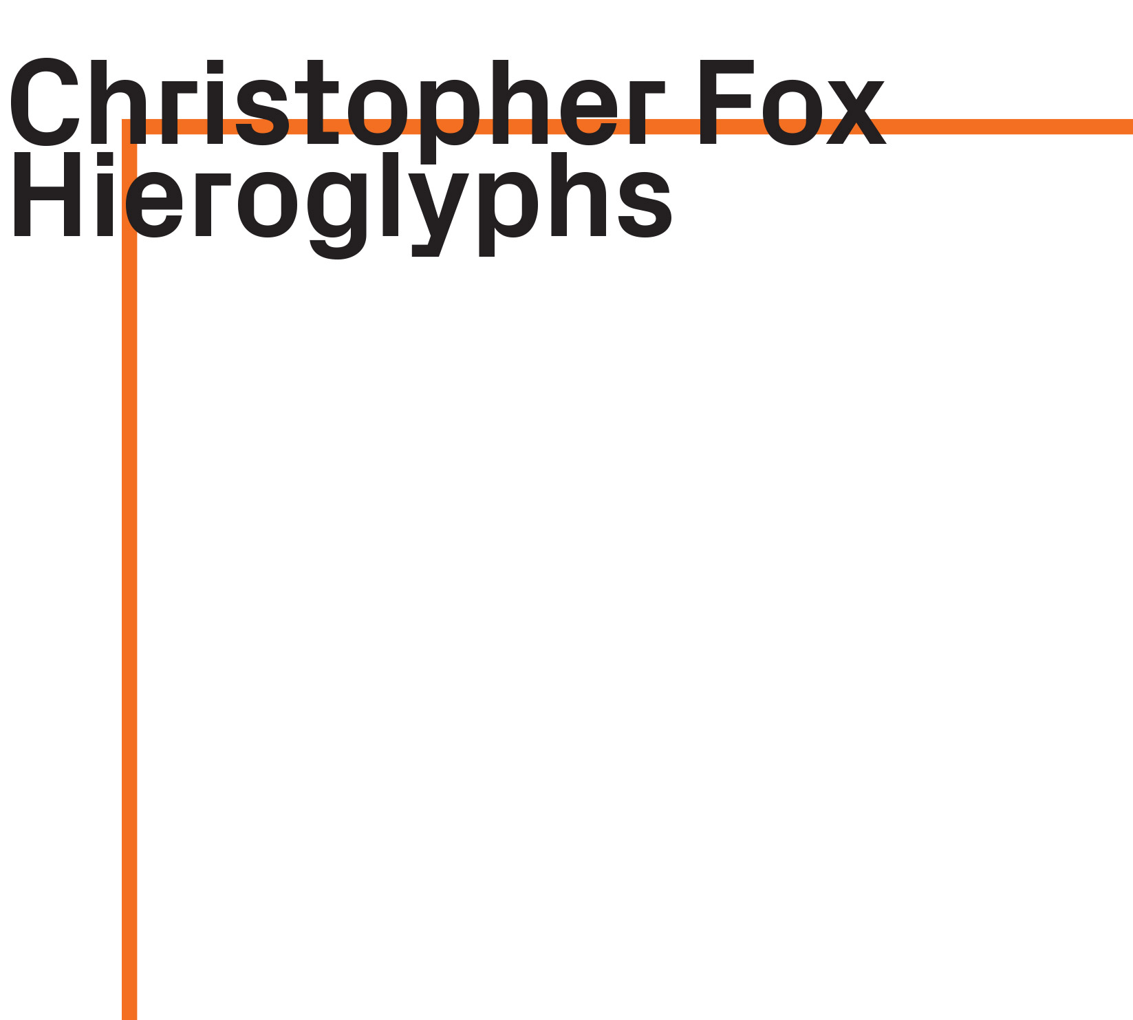 Fox, Christopher: Hieroglyphs (ezz-thetics by Hat Hut Records Ltd)