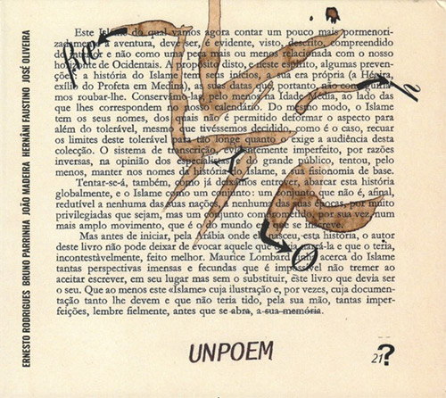 Rodrigues, Ernesto / Bruno Parrinha / Joao Madeira / Hernani Faustino / Jose Oliveira: Unpoem (Creative Sources)