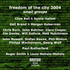 Various Artists: Freedom of the City 2004 - small groups [2 CDs]
