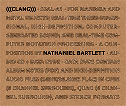 Bartlett, Nathaniel: (((Clang))) [CD + DVD] (Sound-Space Audio Lab)