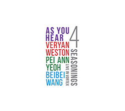 As You Hear (Veryan Weston / Pei Ann Yeoh / Beibei Wang): Four Seasonings (Listen! Foundation (Fundacja Sluchaj!))