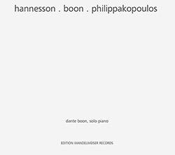 Hannesson, Mark / Dante Boon / Anastassis Philippakopoulos : hannesson . boon . philippakopoulos