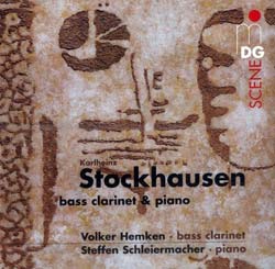 Karlheinz Stockhausen: Bass Clarinet & Piano (MDG)